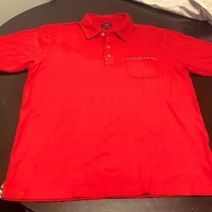 Mens red Burberry Golf sport fit XL polo shirt